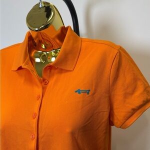 Louis Castel Orange Golf Polo (Women’s L)